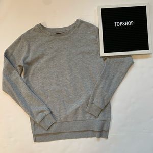 Gray Topshop Sweater. Size 2. Slits